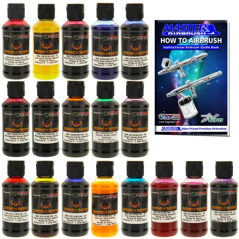 18 Color Kit - Kandy Koncentrate Intensifiers, 4 Oz (Ready-To-Spray) 1