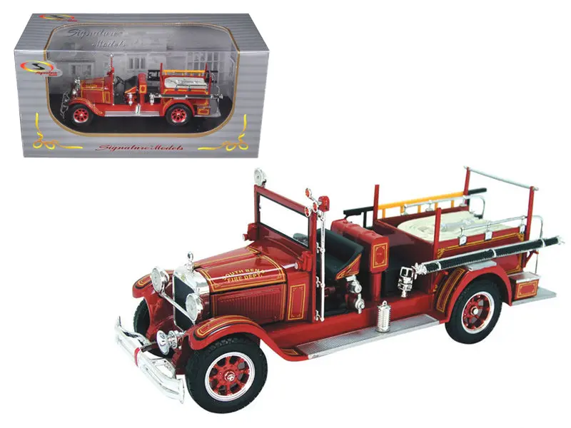 1928 Studebaker Fire Engine Red 1/32 Diecast Model By Signature Models 1
