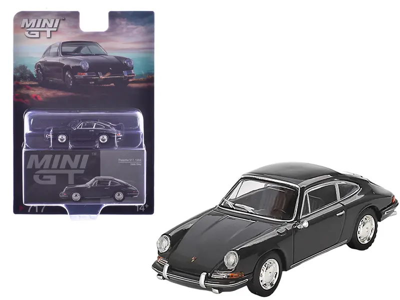 1964 Porsche 911 Slate Gray Limited Edition 1/64 Diecast Model Car By Mini Gt 1