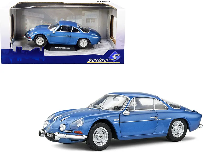 1969 Alpine A110 1600S Blue Alpine Metallic 1/18 Diecast Model Car By Solido 1
