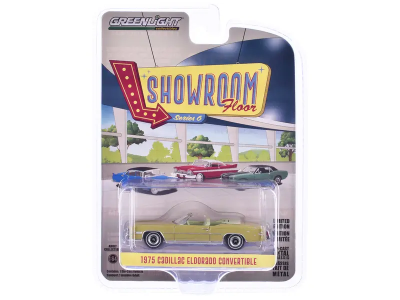 1975 Cadillac Eldorado Convertible Florentine Gold Firemist "Showroom Floor" Series 6 1/64 Diecast Model Car By Greenlight 1