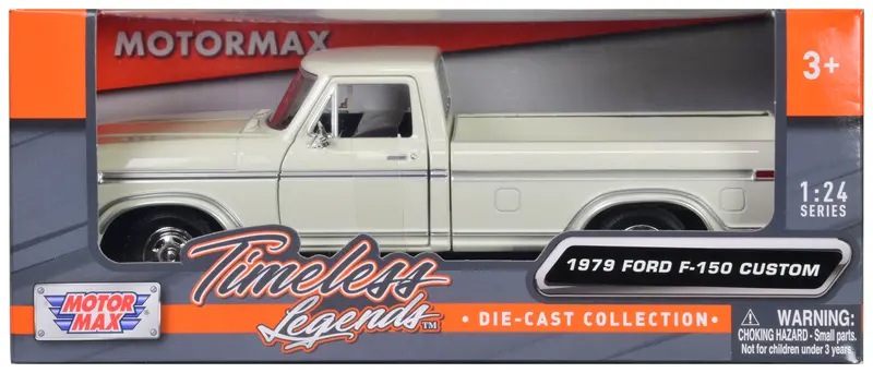 1979 Ford F-150 Pickup Truck White 1/24 Diecast Model Car By Motormax 1