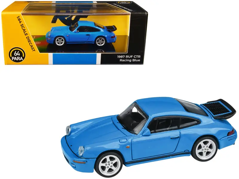 1987 Ruf Ctr Racing Blue 1/64 Diecast Model Car By Paragon Models 1