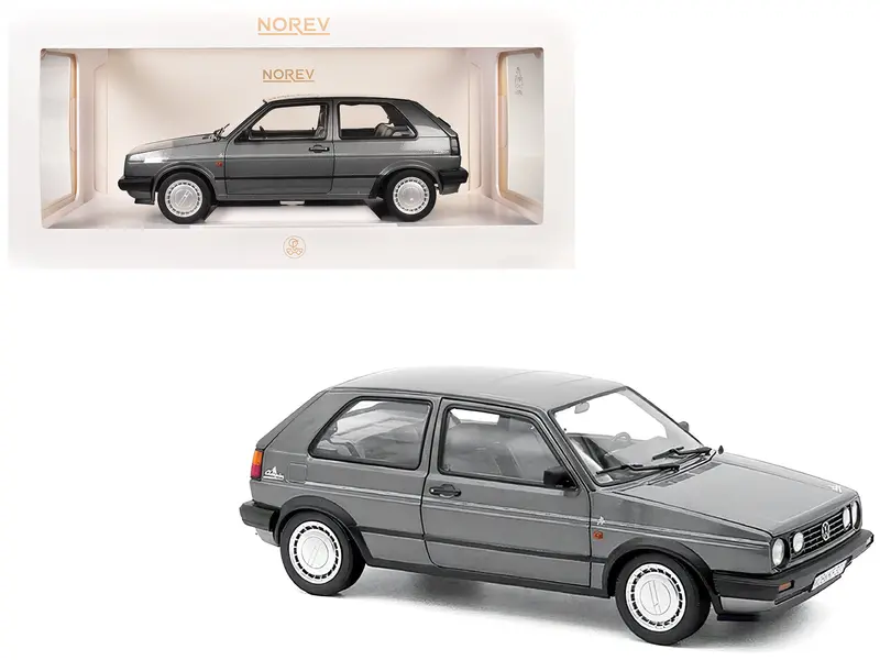 1989 Volkswagen Golf Champion Gray Metallic 1/18 Diecast Model Car By Norev 1