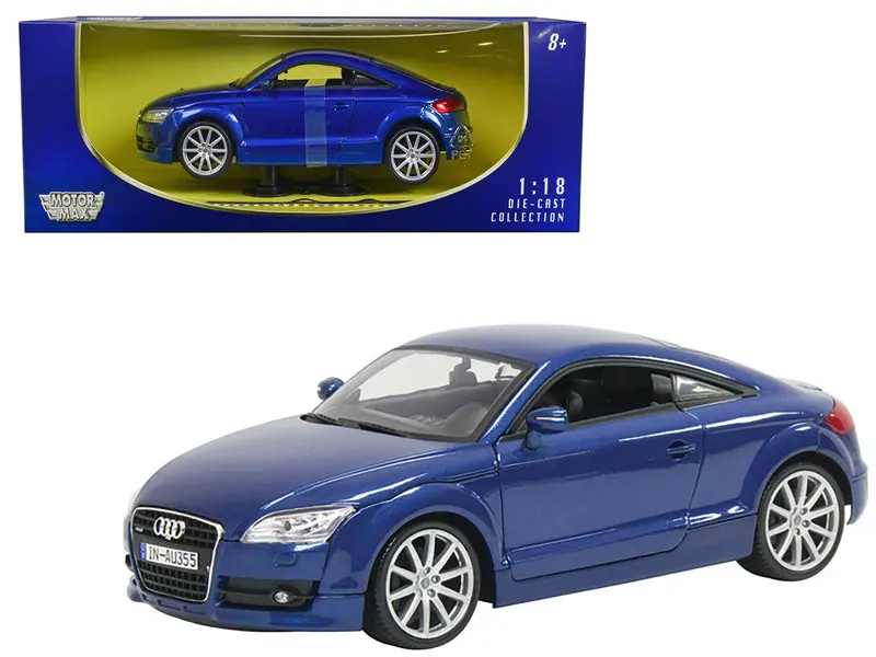 2007 Audi Tt Blue 1/18 Diecast Car Model By Motormax 1