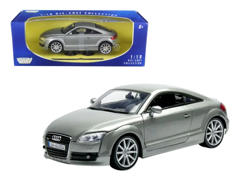 2007 Audi Tt Coupe Grey 1/18 Diecast Car Model By Motormax 1