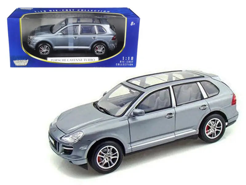2008 Porsche Cayenne Turbo Silver 1/18 Diecast Model Car By Motormax 1