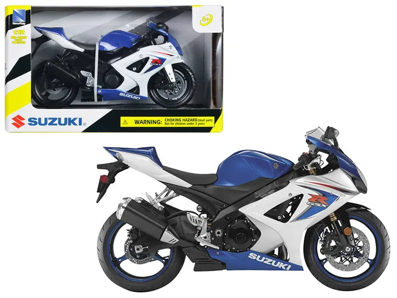 2008 Suzuki Gsx-R1000 Blue Bike Motorcycle 1/12 By New Ray 1