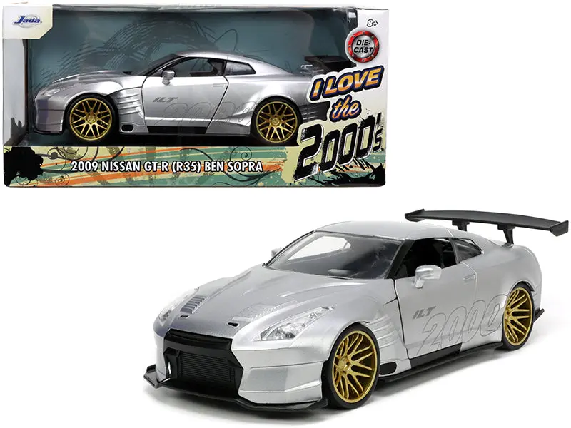 2009 Nissan Gt-R (R35) Ben Sopra Silver "I Love The 2000'S" Series 1/24 Diecast Model Car By Jada 1