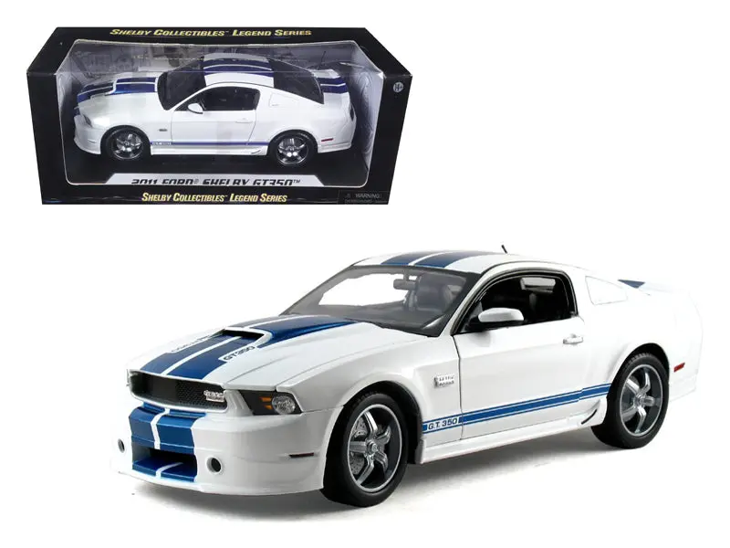 2011 Ford Shelby Mustang Gt350 White 1/18 Diecast Model Car By Shelby Collectibles 1