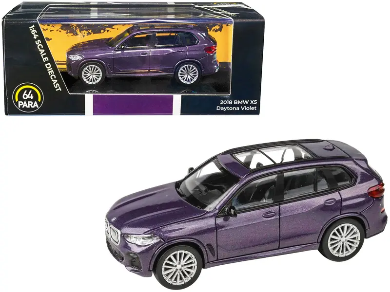 2018 Bmw X5 Daytona Violet Metallic With Sunroof 1/64 Diecast Model Car By Paragon Models 1