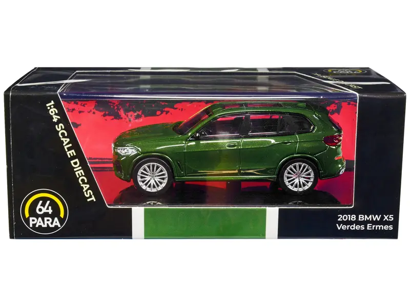 2018 Bmw X5 Verde Ermes Green Metallic With Sunroof 1/64 Diecast Model Car By Paragon Models 1