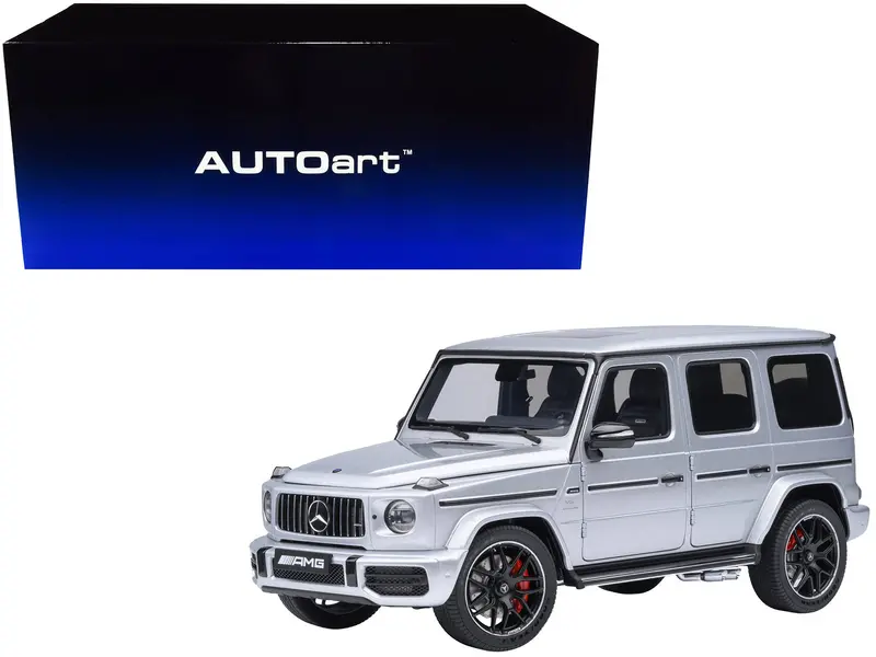 2019 Mercedes-Benz Amg G63 Iridium Silver Metallic 1/18 Model Car By Autoart 1