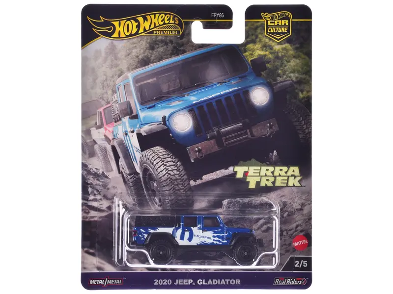 2020 Jeep Gladiator Pickup Truck Blue Metallic "Mopar" "Terra Trek" Series Diecast Model Car By Hot Wheels 1