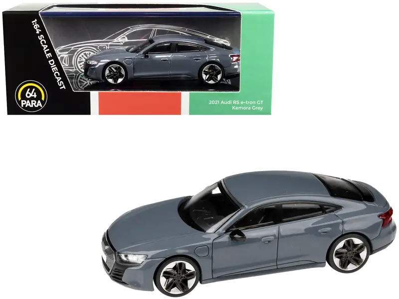 2021 Audi Rs E-Tron Gt Kemora Gray 1/64 Diecast Model Car By Paragon 1