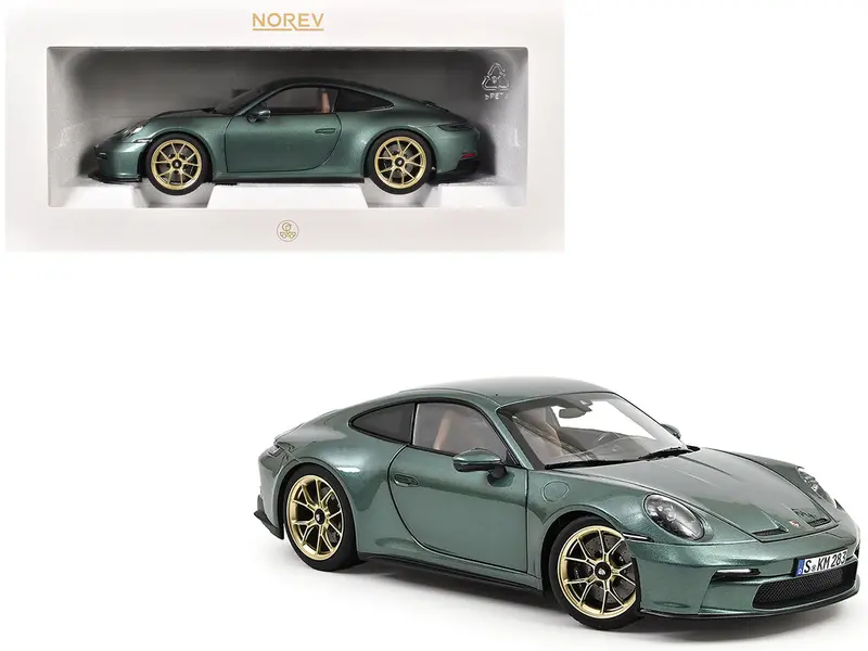 2021 Porsche 911 Gt3 Malachite Green Metallic 1/18 Diecast Model Car By Norev 1