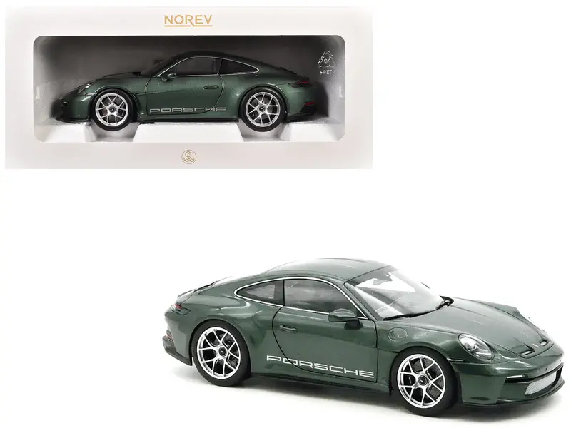 2023 Porsche 911 S/T Malachite Green Metallic 1/18 Diecast Model Car By Norev 1