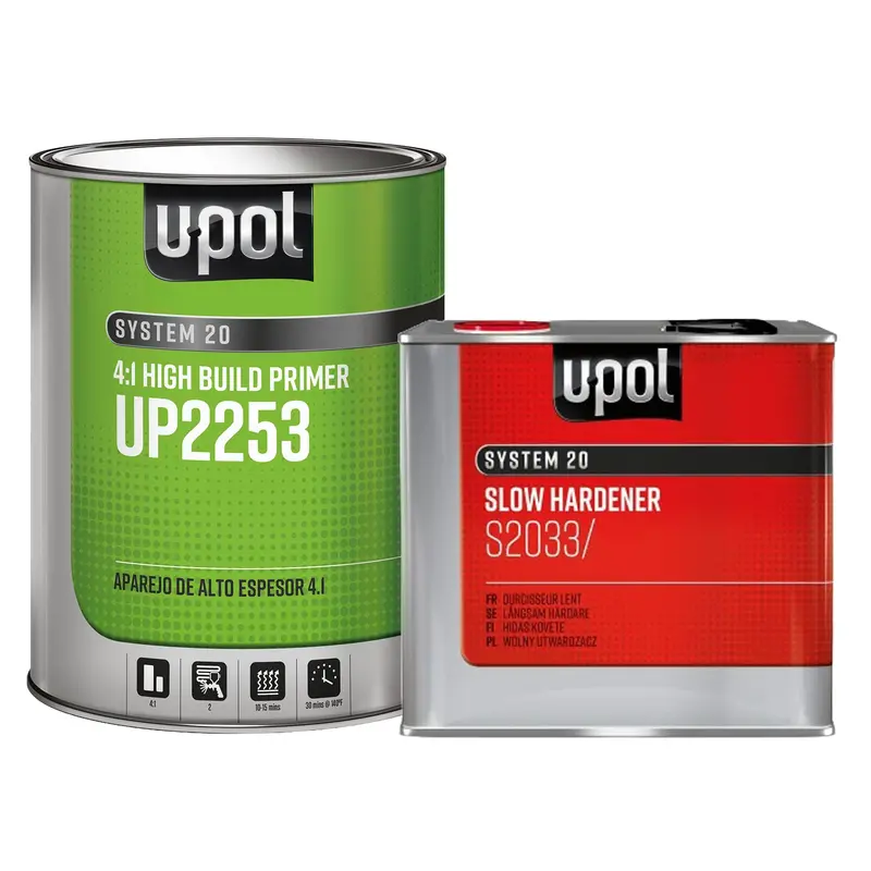 2K High Build Primer Kit, Slow Dry 4:1, Gray, S2025, 1 Gallon 1