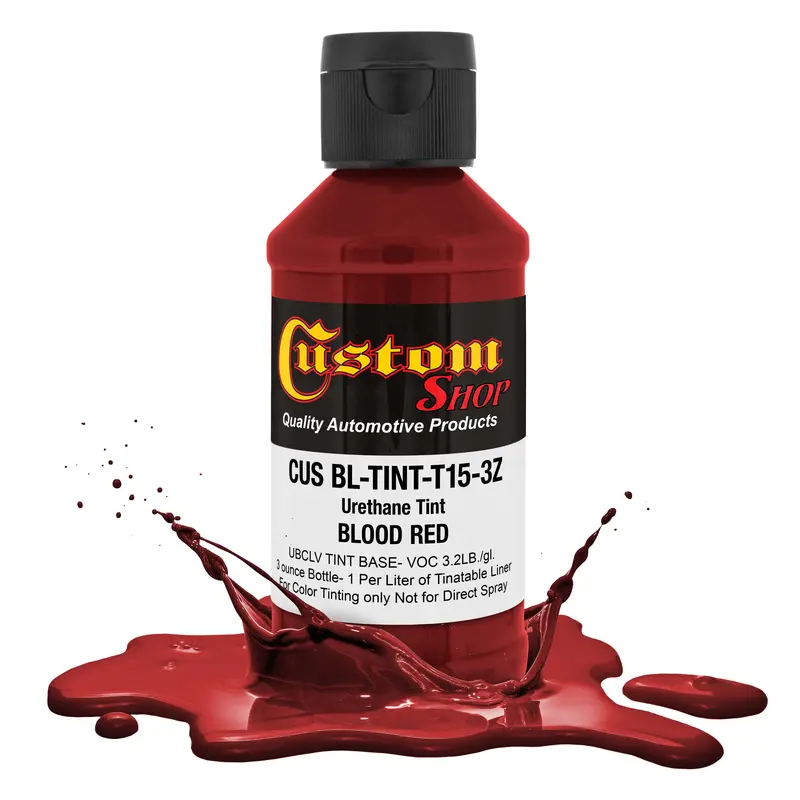 3 Oz (Blood Red Color) Urethane Tint Concentrate For Tinting Truck Bed Liner Coatings 1