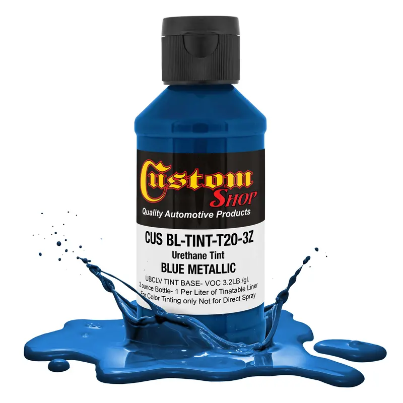 3 Oz (Blue Metallic Color) Urethane Tint Concentrate For Tinting Truck Bed Liner Coatings 1