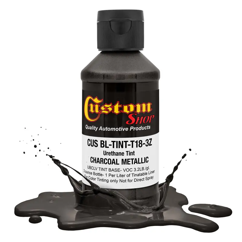 3 Oz (Charcoal Metallic Color) Urethane Tint Concentrate For Tinting Truck Bed Liner Coatings 1