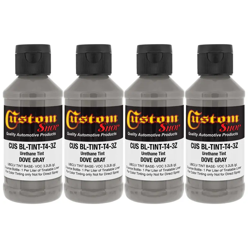 3 Oz (Dove Gray Color) Urethane Tint Concentrate For Tinting Truck Bed Liner Coatings - Pack Of 4 1