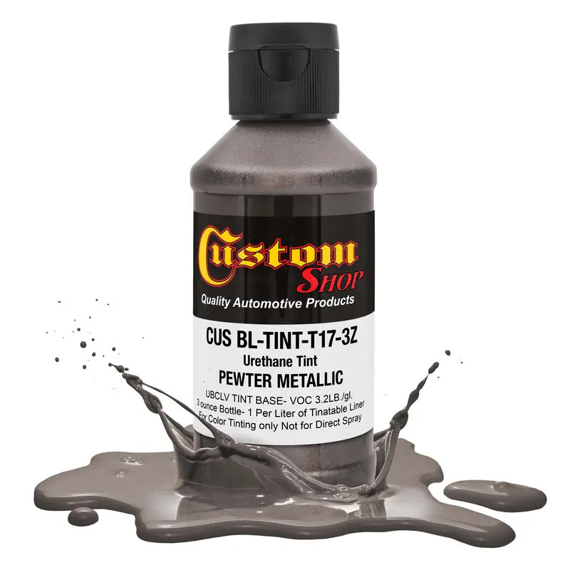 3 Oz (Pewter Metallic Color) Urethane Tint Concentrate For Tinting Truck Bed Liner Coatings 1