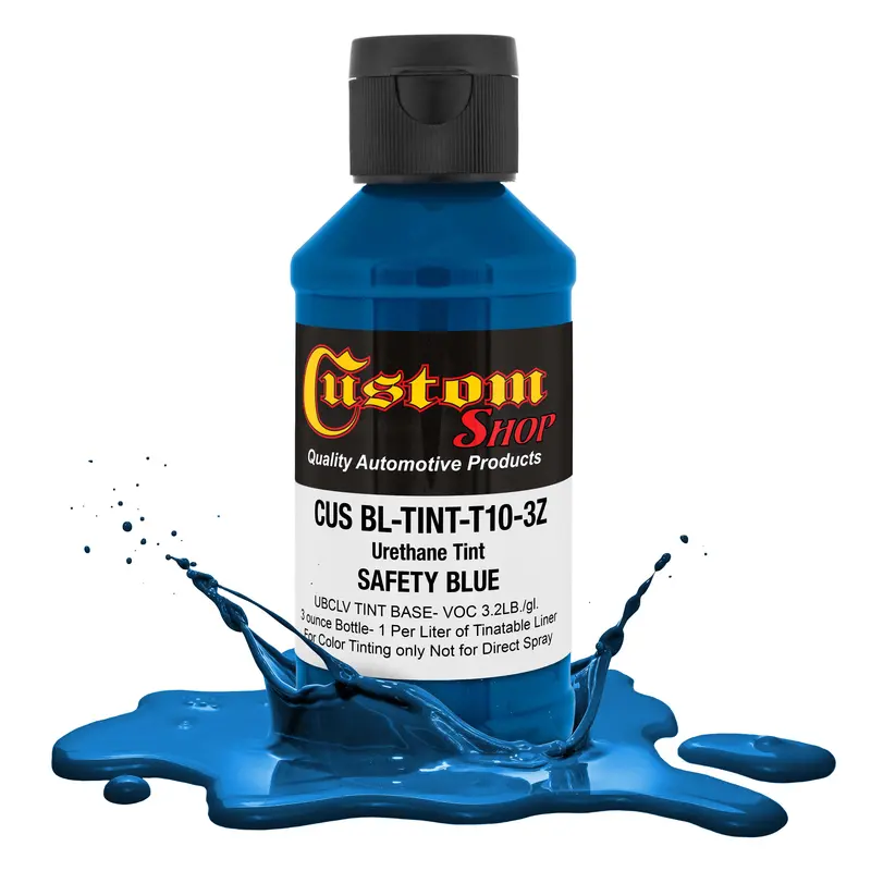 3 Oz (Safety Blue Color) Urethane Tint Concentrate For Tinting Truck Bed Liner Coatings - Use In Most Tintable Sprayable And Rollable Liner Brands 1