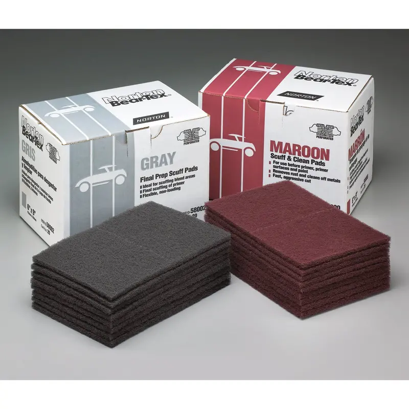(662610-58001-20 Pack) Bear-Tex White 6" X 9" Light Duty Scuff Pad, (Case Of 20) 1