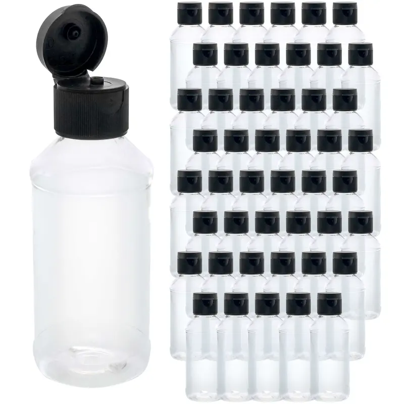 8 Ounce Squeeze Pet Plastic Bottles With Flip Cap - Bpa-Free, Food Safe, Medical Grade Plastic, Acrylic Pouring Paint (Pack Of 48) 1