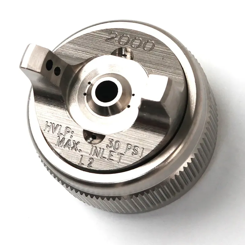 Air Cap (#2000) 12-16 Cfm And Retaining Ring 192136 For Gti, Plus And Jga Spray Guns 1