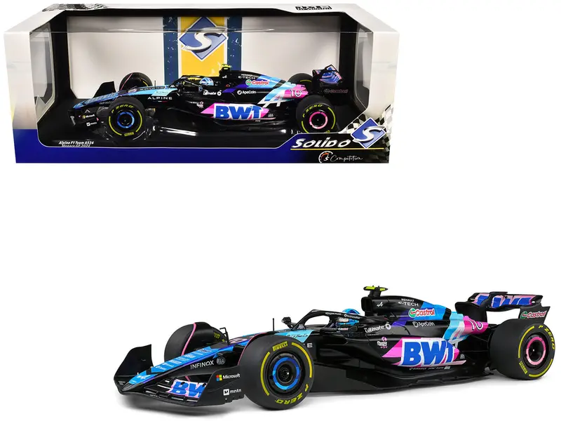 Alpine A524 #10 Pierre Gasly "Bwt" Formula One F1 Monaco Gp (2024) "Competition" Series 1/18 Diecast Model Car By Solido 1
