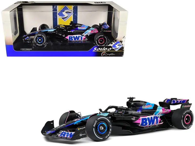 Alpine A524 Presentation Edition "Bwt" "Formula One F1 World Championship" (2024) "Competition" Series 1/18 Diecast Model Car By Solido 1