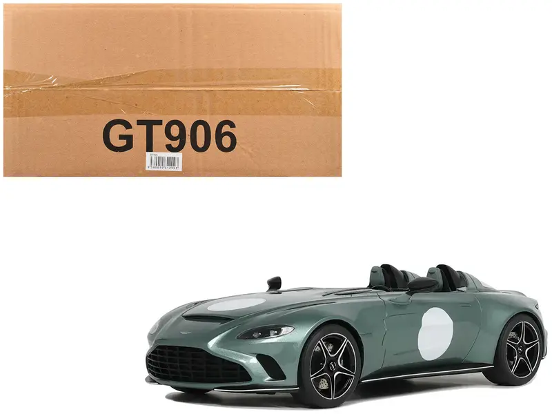 Aston Martin V12 Speedster Green Metallic 1/18 Model Car By Gt Spirit 1