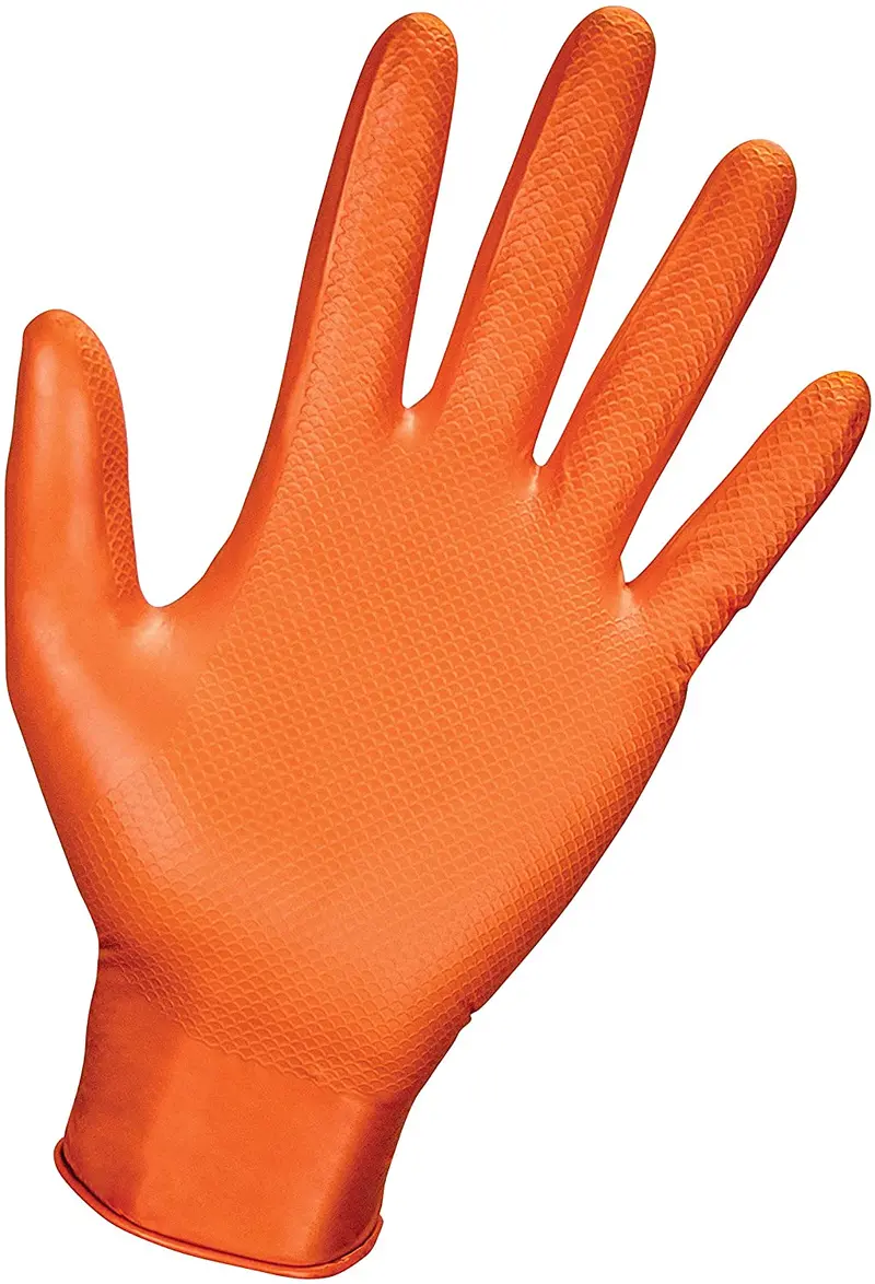 Astro-Grip Disposable Powder-Free Heavy Duty Nitrile Gloves - Large - Box Of 100 1