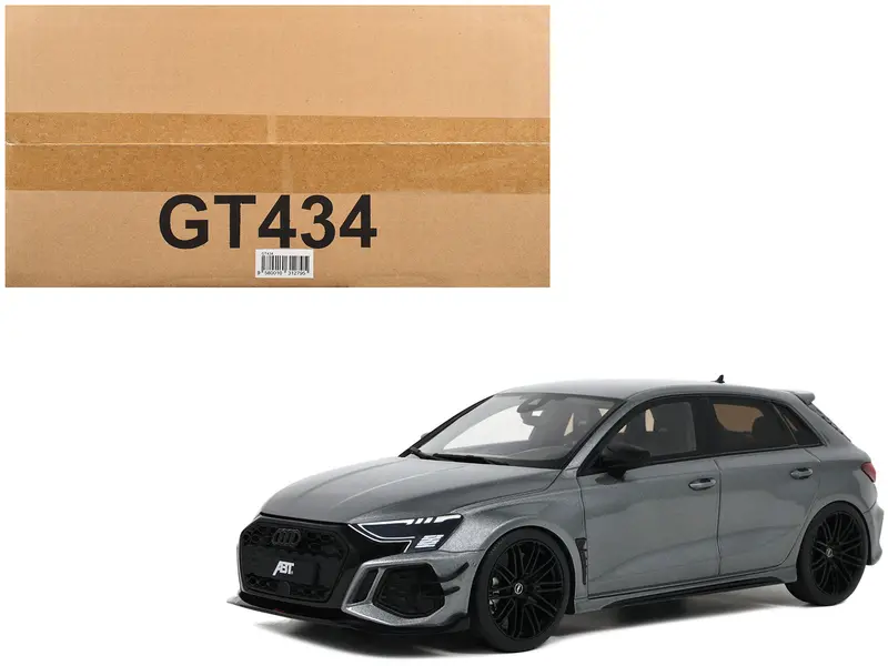 Audi Abt Rs3-R Daytona Gray Metallic 1/18 Model Car By Gt Spirit 1