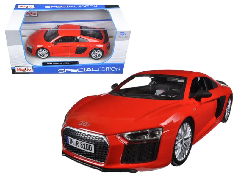 Audi R8 V10 Plus Red Special Edition 1/24 Diecast Model Car By Maisto 1
