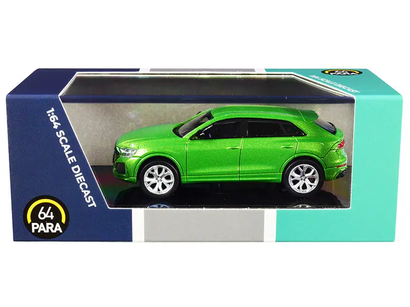 Audi Rs Q8 Java Green Metallic 1/64 Diecast Model Car By Paragon 1