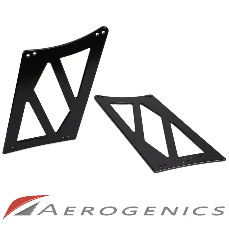 Billet Solid Cut Out Wing Stands For Voltex Gt Wings - 275Mm (Flat Trunk) 1