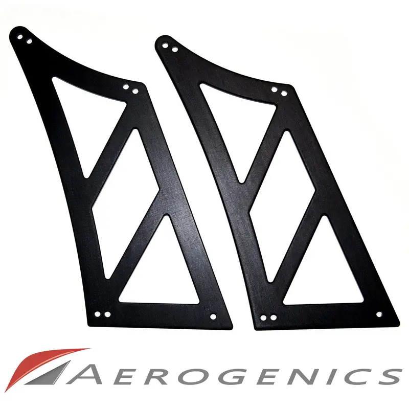 Billet Solid Cut Out Wing Stands For Voltex Gt Wings - 295Mm (Curved Trunk) 1
