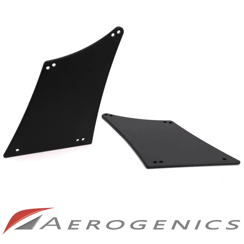 Billet Solid Wing Stands For Voltex Gt Wings - 245Mm (Curved Trunk) 1