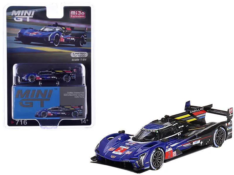 Cadillac V-Series.R #2 Earl Bamber - Alex Lynn - Richard Westbrook "Cadillac Racing" 3Rd Place "24 Hours Of Le Mans" (2023) Limited Edition To 5400 Pieces Worldwide 1/64 Diecast Model Car By Mini Gt 1
