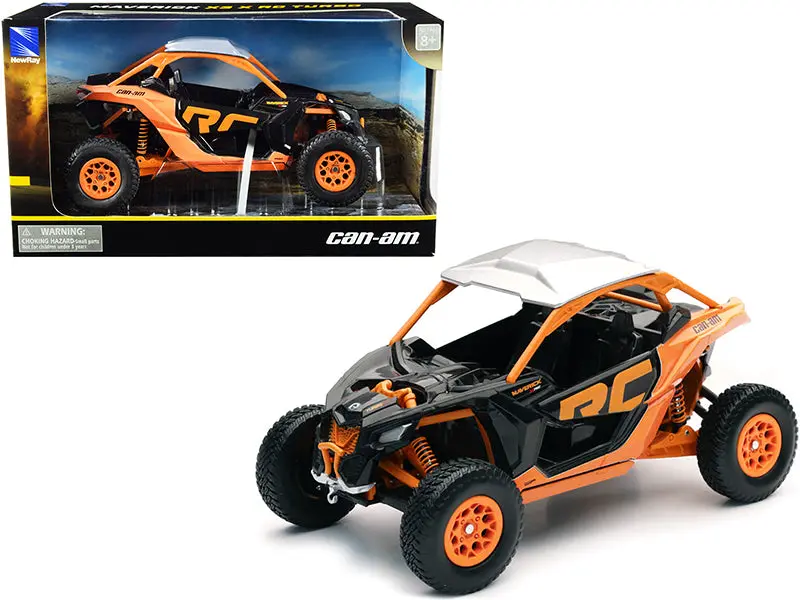Can-Am Maverick X3 Xrc Turbo Atv Orange And Black 1/18 Diecast Model By New Ray 1