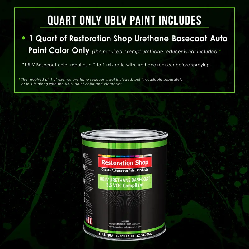 Champagne Gold Metallic - Low Voc Urethane Basecoat Auto Paint - Quart Paint Color Only - Professional High Gloss Automotive Coating 2