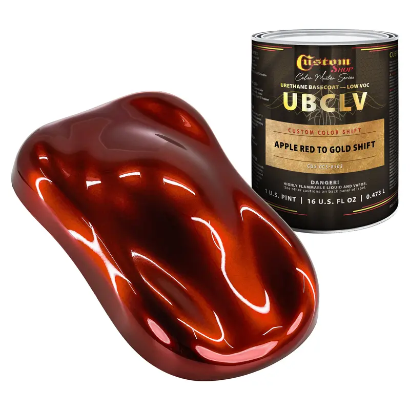 Custom Shop Ccs Custom Color Shift Automotive Paint - Apple Red To Gold Shifting Effect - Pint 1