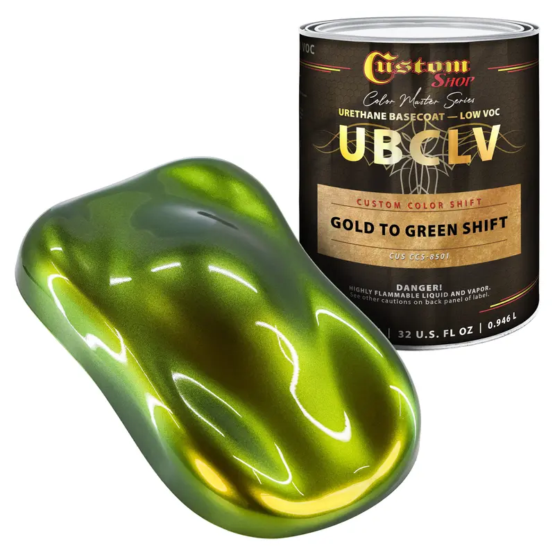 Custom Shop Ccs Custom Color Shift Automotive Paint - Gold To Green Shifting Effect - Quart 1