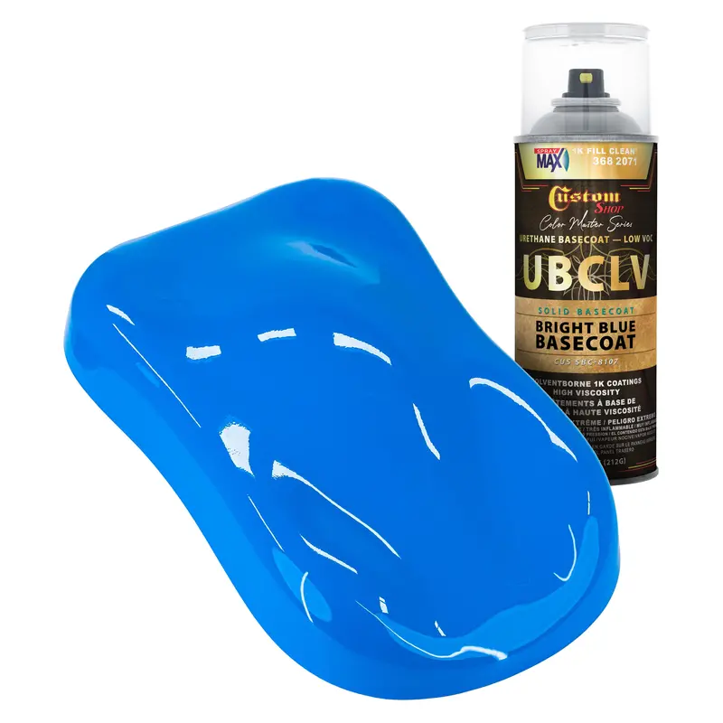 Custom Shop Sbc Solid Basecoat - Bright Blue Basecoat- Spray Can 1
