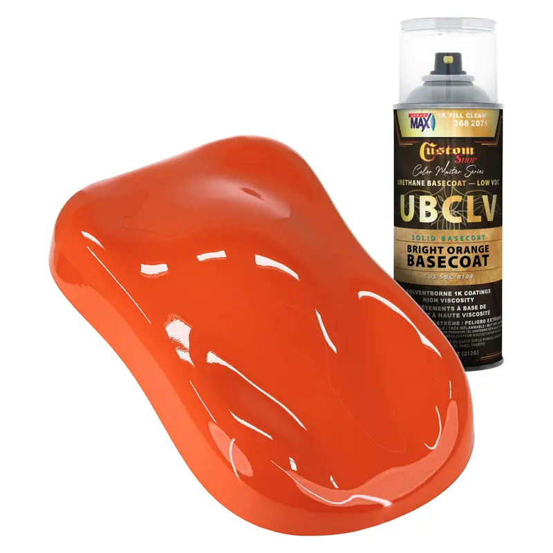 Custom Shop Sbc Solid Basecoat - Bright Orange Basecoat- Spray Can 1