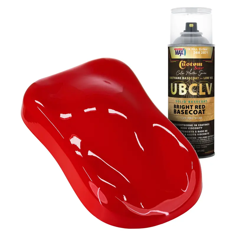 Custom Shop Sbc Solid Basecoat - Bright Red Basecoat- Spray Can 1