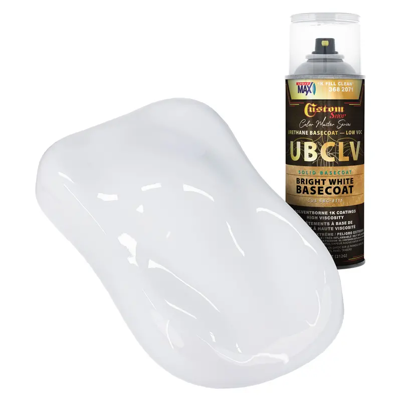 Custom Shop Sbc Solid Basecoat - Bright White Basecoat- Spray Can 1
